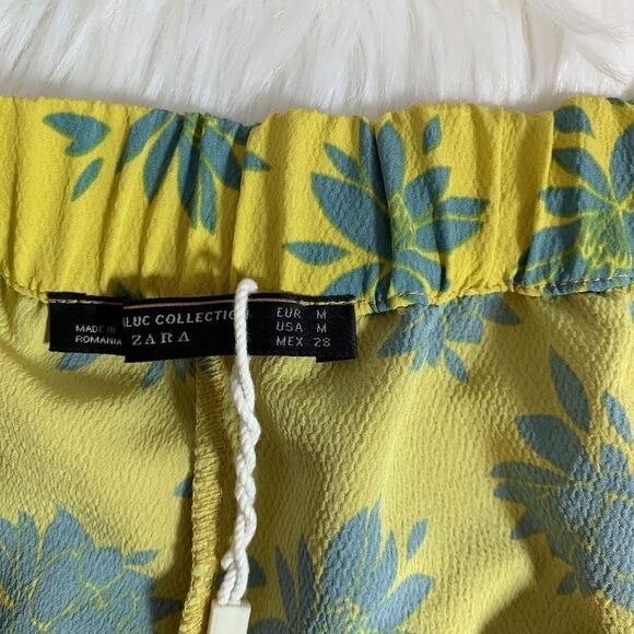 Zara Collection Yellow And Grey Skort Sz M - Picture 3 of 4
